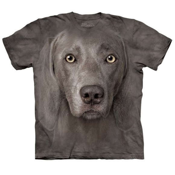 The Mountain Dog Weimaraner Big Face Loyal Hunting Dogs Animal Gray Shirt 3X-5X - Picture 1 of 4